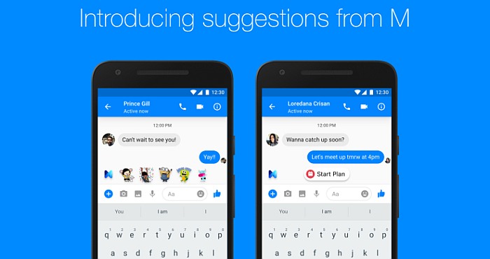 Facebook Messenger’s AI ‘M’ features released based on your conversations